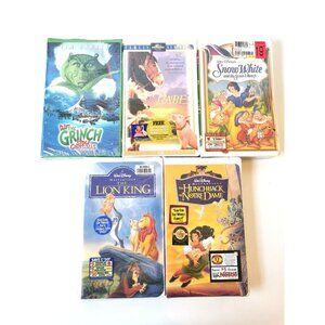 VHS Hunchback of Notre Dame Grinch Who Stole Christmas Babe Lion King Snow White